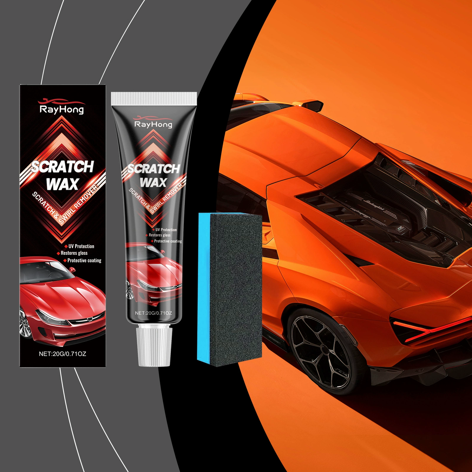 Rayhong автомобильное покрытие защитный воск анти-царапины усиленный блеск