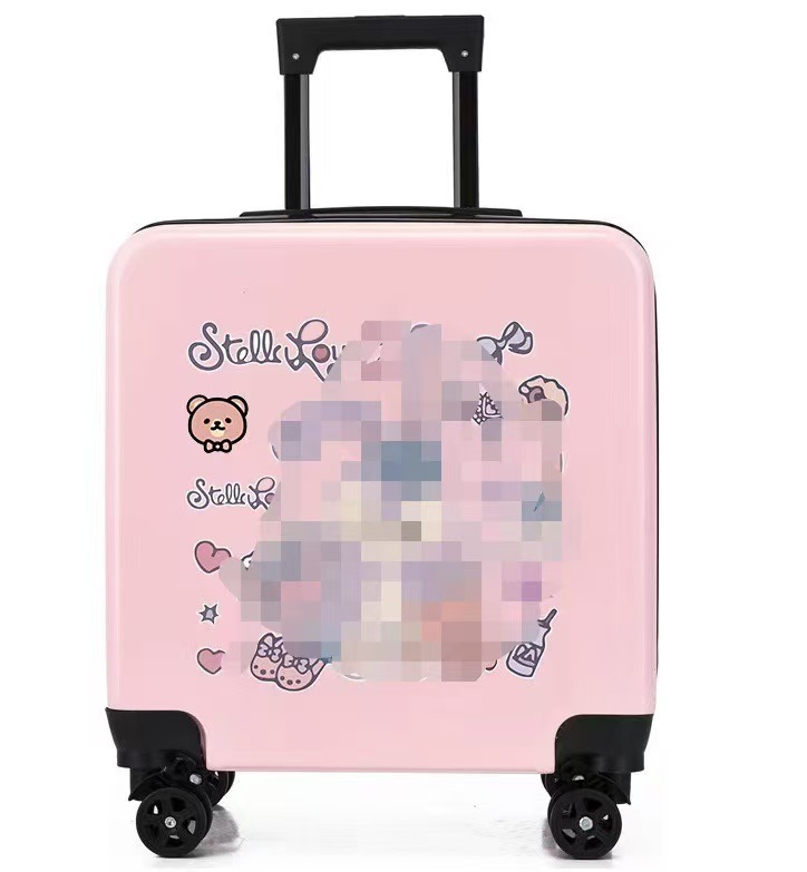 Maleta infantil de gran capacidad de 20 pulgadas con logotipo personalizable, maleta con ruedas versátil para uso diario, maleta de viaje al por mayor