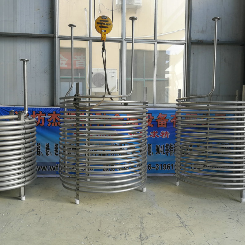 潍坊杰凯TA2钛合金管 化工设备耐高温钛法兰冷凝器钛盘管