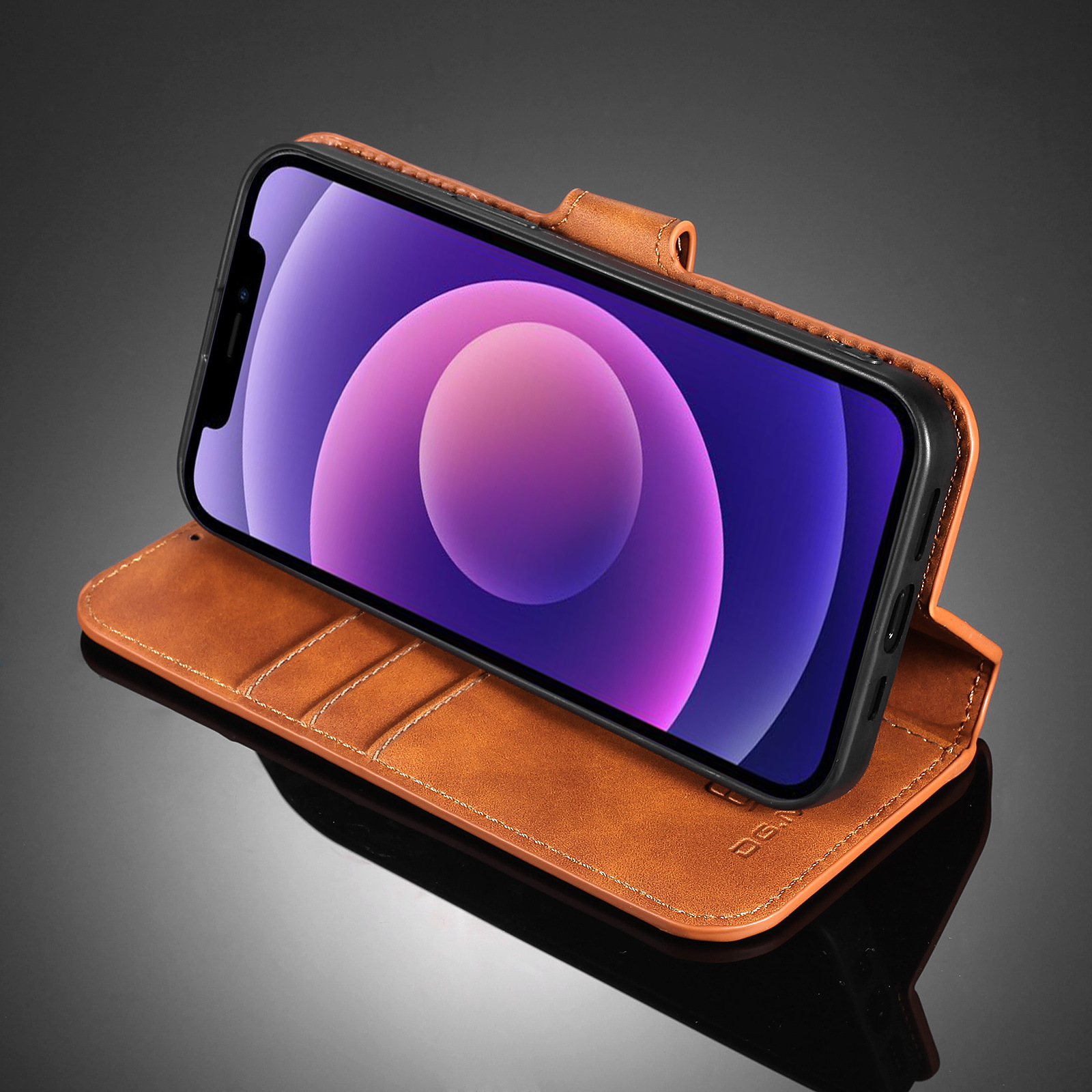 Retro Leather Wallet Phone Case For Iphone 14 And Iphone 13_voghion.com