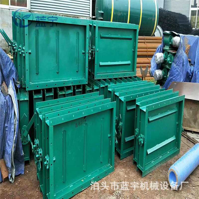 高温通风蝶阀手动耐磨调风阀200型冷风阀圆风门多轴方形挡板蝶阀