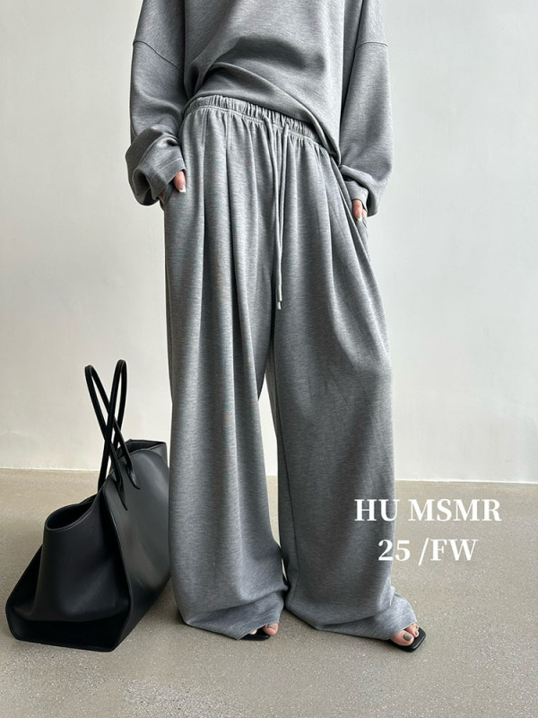 广州十三行HUMSMR秋上新爆款松紧腰抽绳洋气时尚休闲裤L1336|undefined