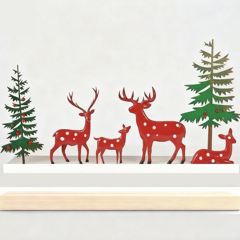 Metal English Wooden Ornaments, Cross-Border Holiday Atmosphere Decorations, Creative Christmas Tree Reindeer Tabletop Iron Art Decorations Metal English Wooden Ornaments, Cross-Border Holiday Atmosphere Decorations, Creative Christmas Tree Reindeer Tabletop Iron Art Decorations