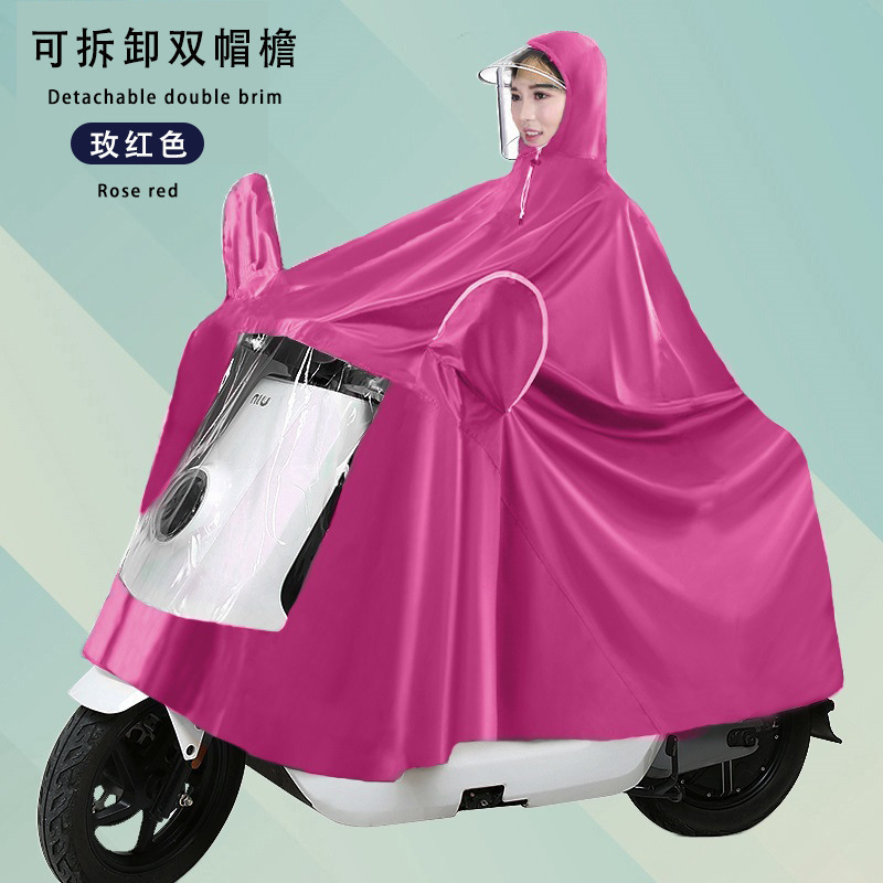 Raincoat eléctrico largo todo el cuerpo a prueba de tormentas motocicleta batería coche una sola persona para aumentar el grosor raincoat al por mayor