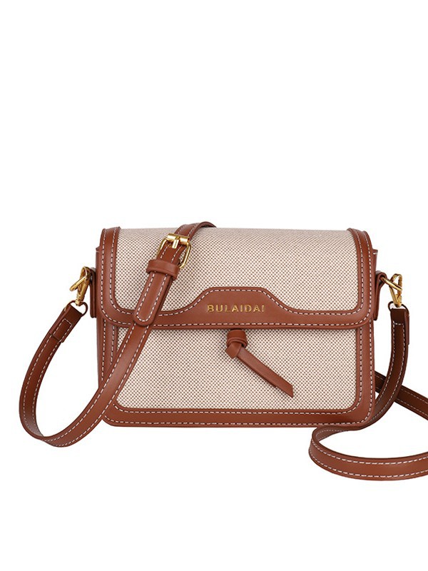 Bolso de alta sensación de mujer nuevo estilo europeo y americano retro cross-border empalme color contraste bolso cuadrado ligero lujoso viaje de hombro mochila image 6