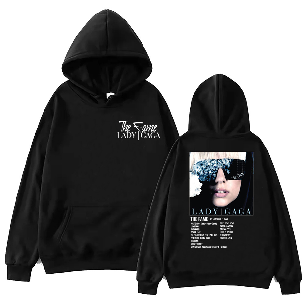 The Fame Lady Gaga Hoodie Harajuku Hip Hop Pullover Tops Swe