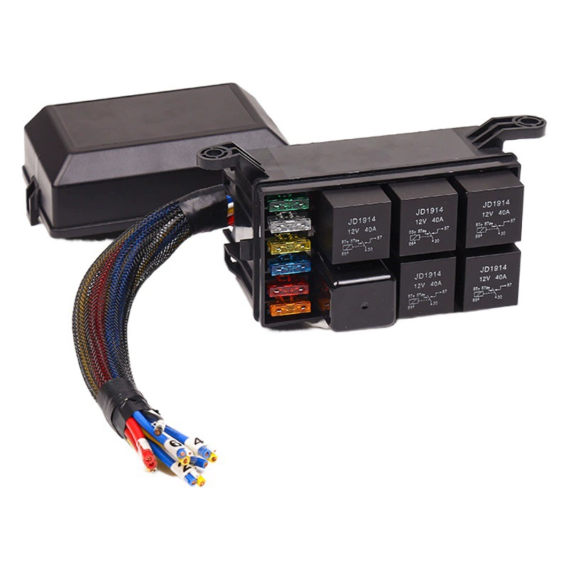 12В реле патрона предохранителя коробки реле взрывателя АТК/АТО пути реле 6 слота коробки 6 реле