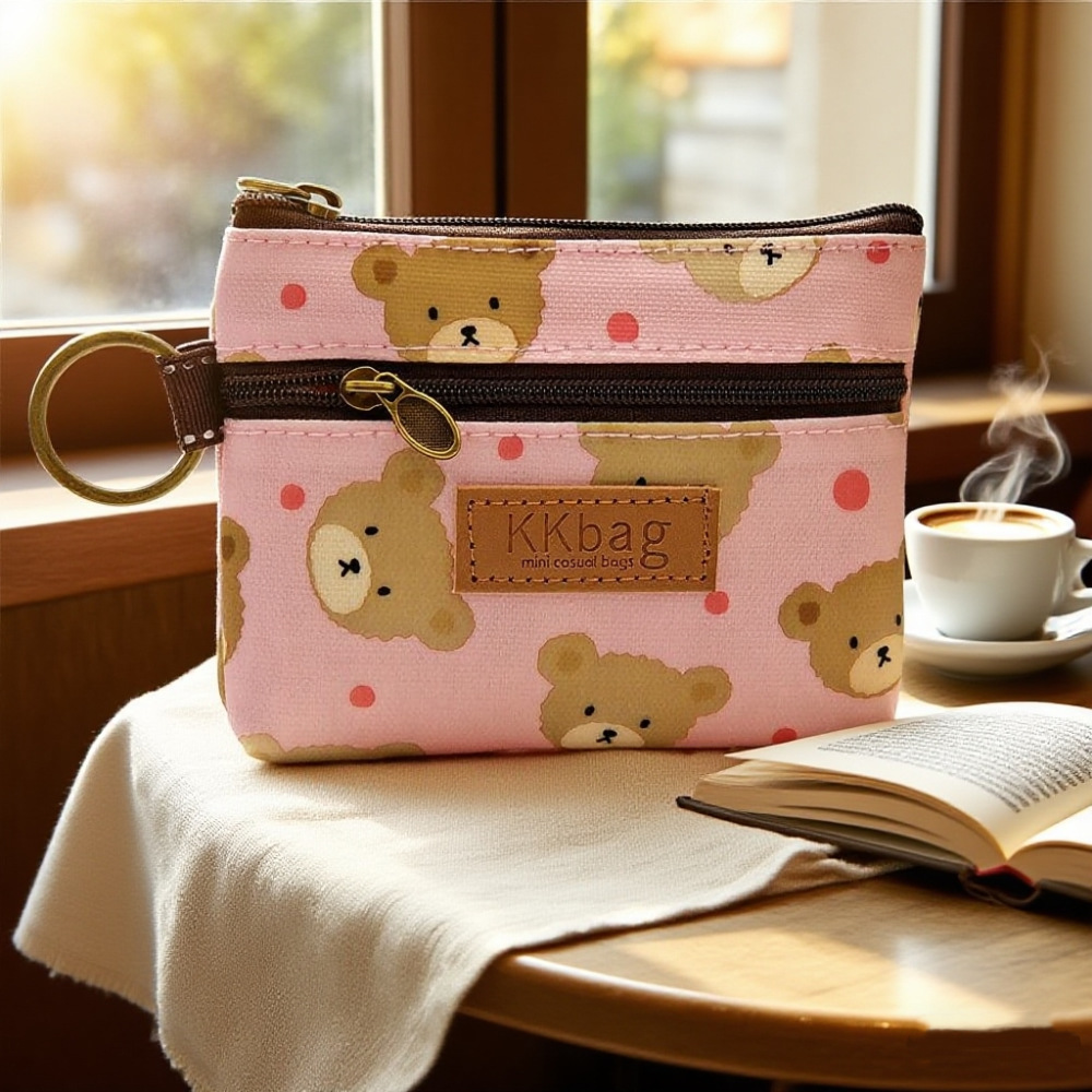 Coin Purse Bear-Pink