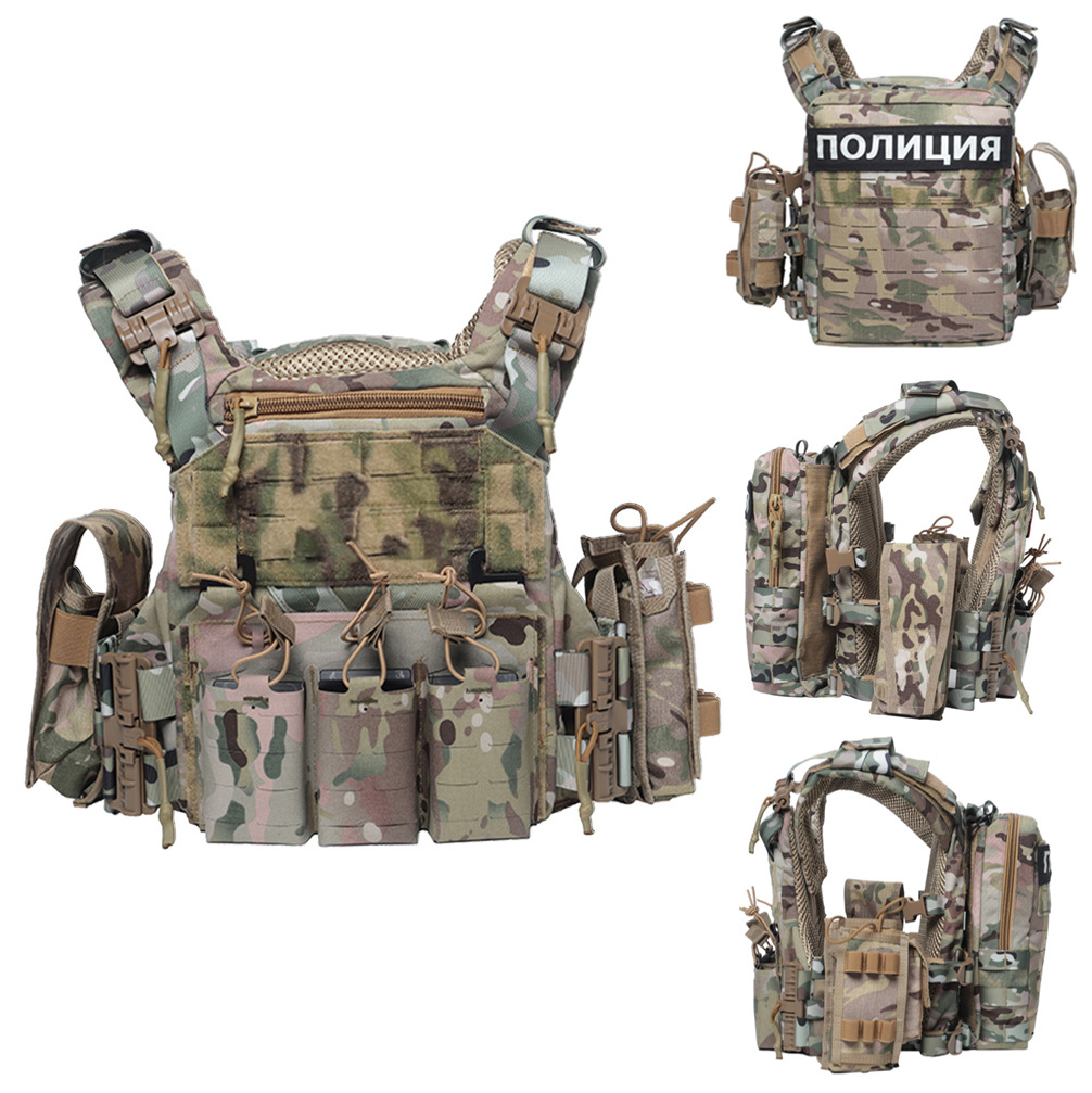 Chalecos tácticos de nylon transfronterizos chalecos tácticos de secado rápido para hombres chalecos CS individuales montados en equipos de protección chalecos tácticos multifuncionales