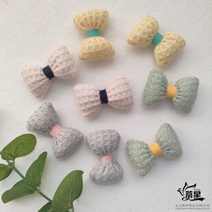 diy three-dimensional handmade cotton-filled fabric bow headdress hair accessories clothing socks accessories decorative accessories