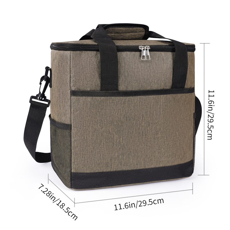 Bolsa de almuerzo de gran capacidad de Oxford, bolsas de almuerzo de gran capacidad, bolsas de hielo de picnic al aire libre, bolsas de almacenamiento transfronterizas, bolsas de almuerzo