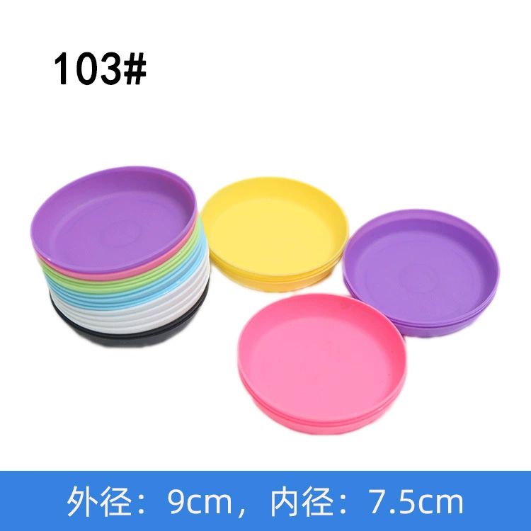 Мясистый пластиковый цветочный горшок поднос для получения воды шасси круглый маленький горшок конфеты цвета 7 цветов опциональные производители оптом для розничной торговли