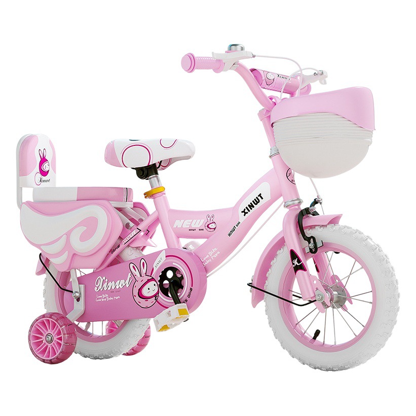 Bicicleta para niños Niña 3-6 años 12-20 pulgadas niños y niñas cochecito de bebé princesa pedal bicicleta