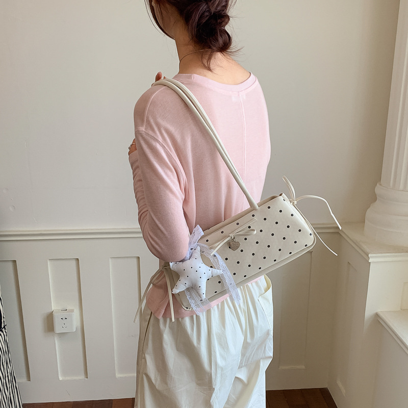 Bolso debajo de la axila para mujeres 2026 nuevo nicho de verano Zhongzhong punto de hombro bolso de mano cotidiano sensación de bolso image 5