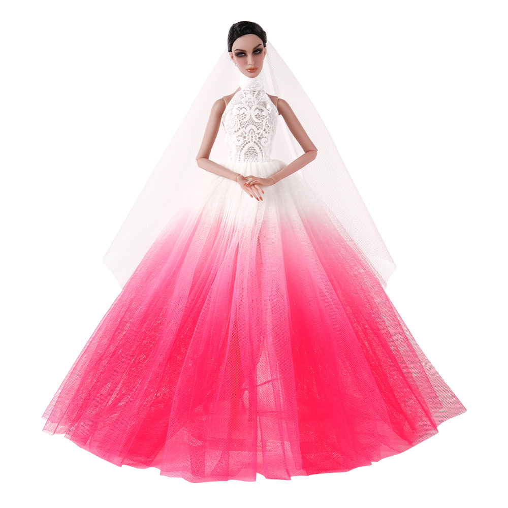 30cm Dress Wedding Gown, Doll Dress-up Princess Clothing Accessories, Large Dress, Cross-border Wholesale_voghion.com