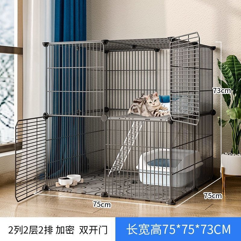 Jaula de gato super grande espacio libre de doble capa gato Villa gato mascota gato casa gato Casa Grande no inodoro integrado