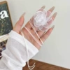 4# white mesh flowers (about 6.5cm)
