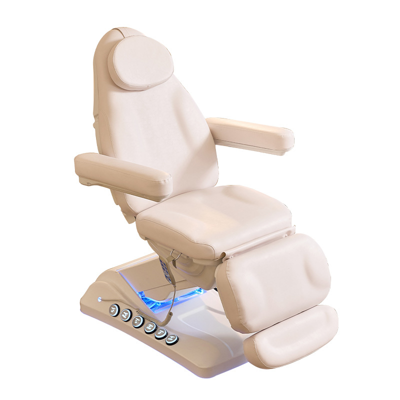 Mesa de examen eléctrico superficie de cama calefacción cama de belleza elevación y ajuste libre cama especial de tratamiento de tatuaje de inyección para salón de belleza