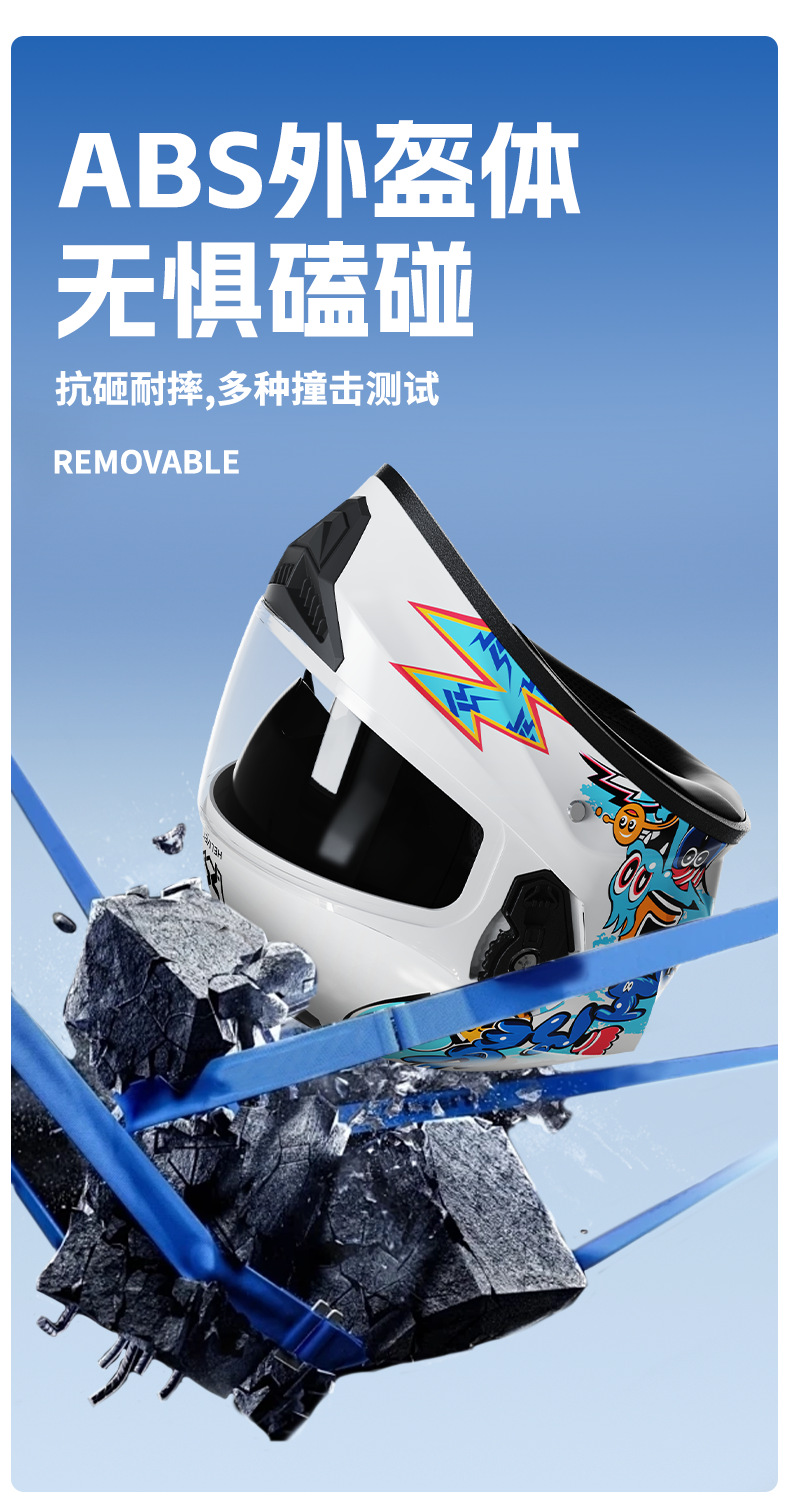 3C certified electric vehicle helmet, new national standard Class A children's helmet, suitable for all seasons, cartoon children's safety helmet