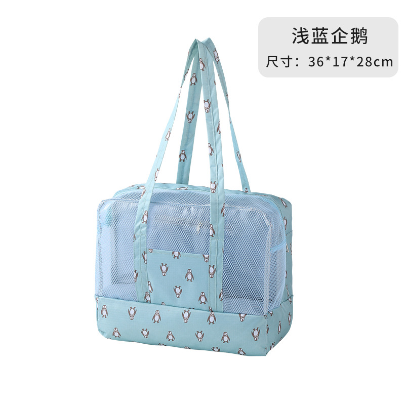 Bolsa de viaje de hombro separación seca y húmeda bolsa de natación bolsa de playa bolsa de almacenamiento de ropa bolsa de almacenamiento de gran capacidad de fitness viaje