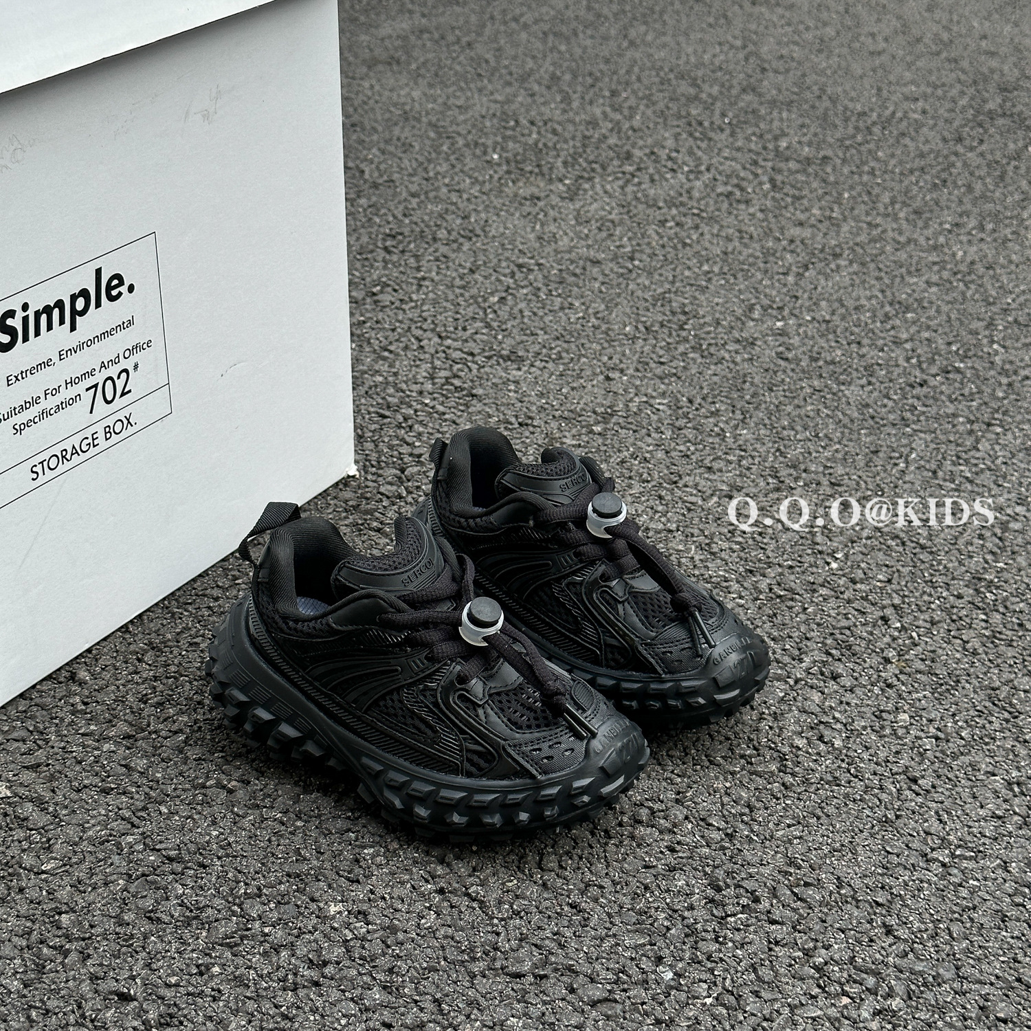 QQO Kinderschoenen 2023 Herfst Nieuwe Jongens Mode Tucker Tire Schoenen Antislip Sportschoenen Meisjes Papa schoenen_voghion.com