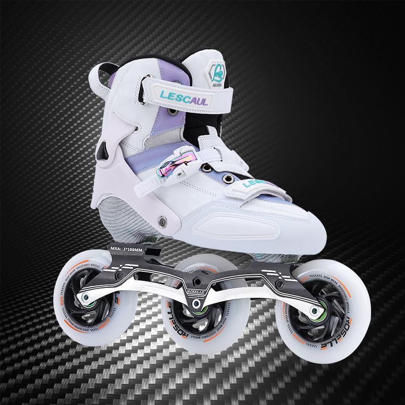 Speed ​​Roller Skates Professional Racing Genuine Straight-Line Children's Skates Adult Large Wheel Speed Carbon Fiber Roller Skates