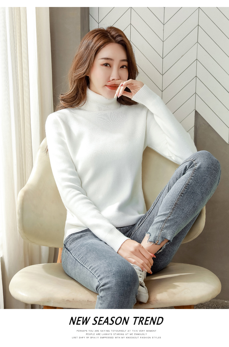 Women's Sweater Long Sleeve Sweaters & Cardigans Simple Style Solid Color display picture 5