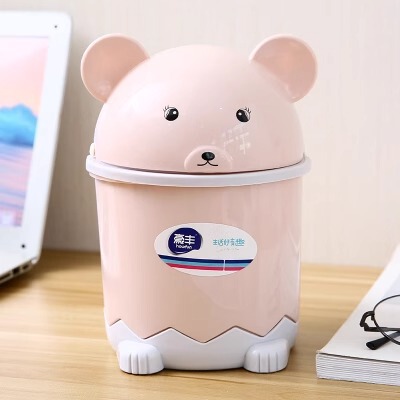 デスクトップゴミ箱ミニクリエイティブ蓋付きホームオフィス小さなベッドサイド寝室リビングルームキッチンゴミと雑貨|undefined