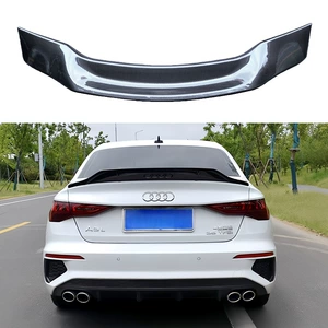 Applicable to 2021-2023 Audi A3L models: RS3-style carbon fiber roof spoiler, no drilling required