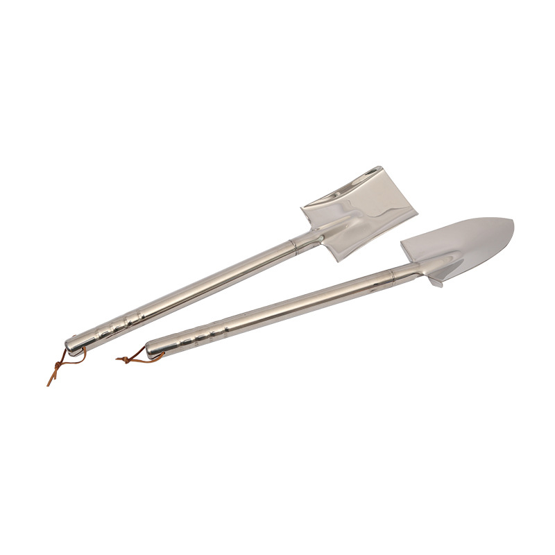 Al por mayor Ganhai Acero inoxidable integrado pala jardín pala cuadrada pala de nieve al aire libre Suelo Suelto plantación herramienta de hardware pala