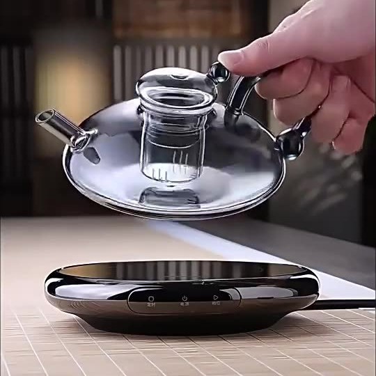 Small Electric Ceramic Stove for Brewing Tea, Automatic Multi-Function Timer, Heat Preservation Tea Maker, Ultra-Thin Mini Electric Ceramic Stove for Home Use