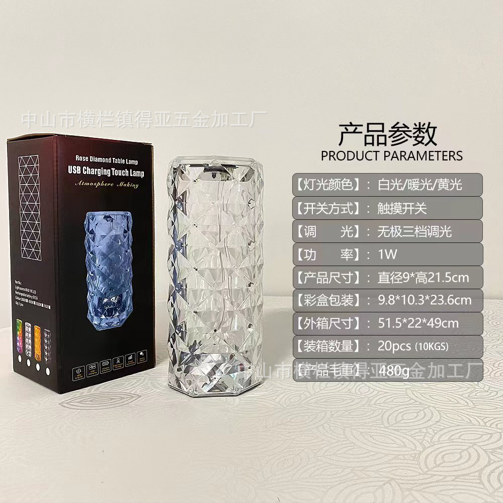 玫瑰灯产品参数小盒子