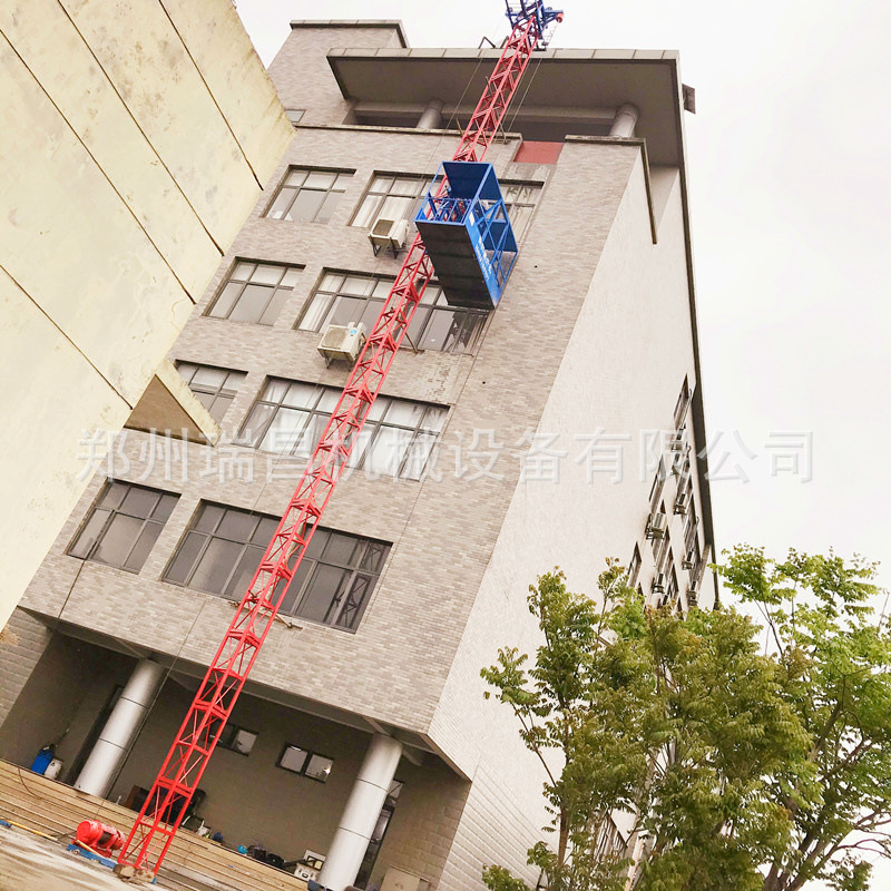 建筑工地施工升降机单柱单笼物料提升机高层上料卸料龙门架提升机