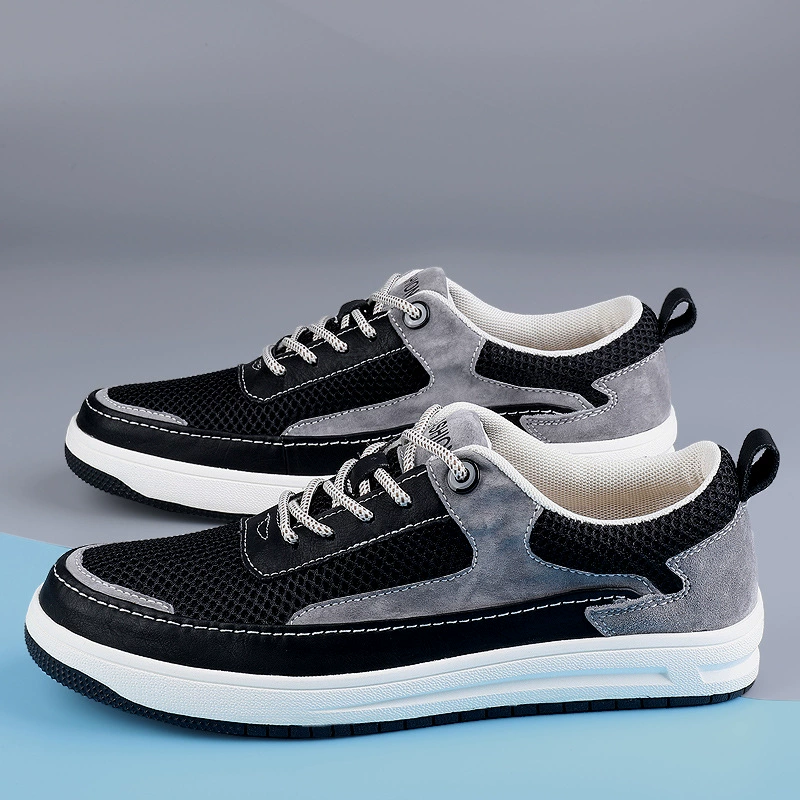 F858 Мужская обувь Обувь для досок на плоской подошве Ретро Молодежные модные кроссовки для скейтборда Дышащая весенне-летняя повседневная обувь с низкой сеткой