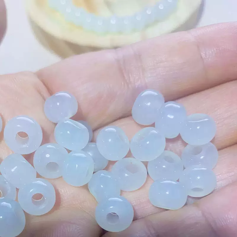 Glass beads, beaded bracelet handmade, accessory, accessories white jade, 2mm, DIY