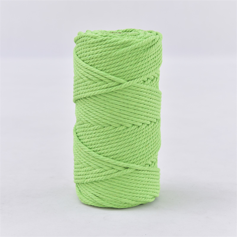 3mm cuerda de algodón colorido diy hecho a mano 4mm cuerda de tapiz cuerda tejida 5mm regalo cuerda de algodón decorativa cuerda de sombrero al por mayor
