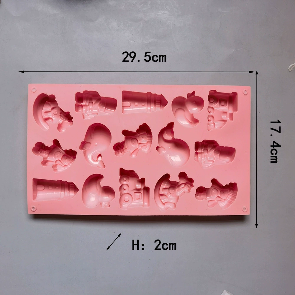 15 Lian Girl Trojan 383 Chocolate Cake Silicone Silicon Mold Jelly Egg Tart Bread Bread Baking Tool