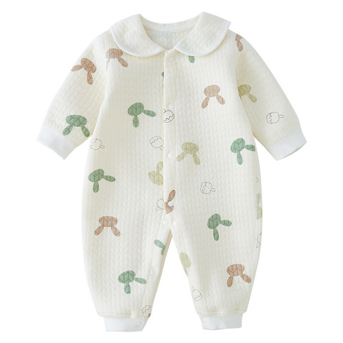 Baby Bodysuit for Warmth in Spring, Autumn, and Winter, Boneless Fleece for Newborns and Babies, Outwear Climbing Suit, Outerwear Jacket