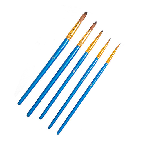 Cross-border pearlescent blue nylon brush pointed hook pen acrylic gouache watercolor painting brush painting set factory wholesale