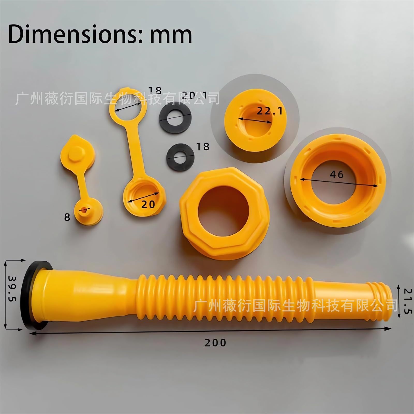 Flexible Nozzle Hex Nut Plug Anti-slip Nut Plastic Cap Plug Plug…