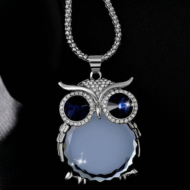 Corea del Sur estilo coreano collar largo del todo fósforo Cadena de suéter de las mujeres accesorios de ropa colgante boutique búho suéter cadena accesorios de moda