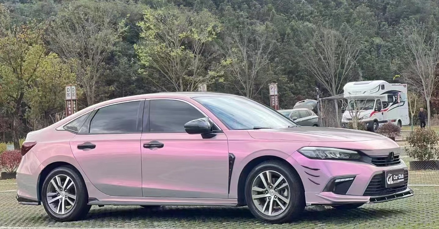 Chixuan Car Color Change Film Fantasy Volcano Ash Two-Color Candy (Auto Color Change Film) - 30cm15m