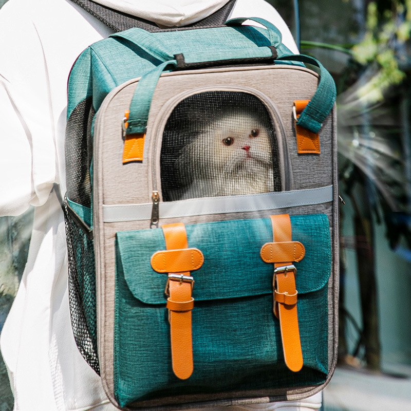 Gato bolsa portátil de gran capacidad para mascotas mochila gato bolsa de perro mochila gato mochila bolsa de baño