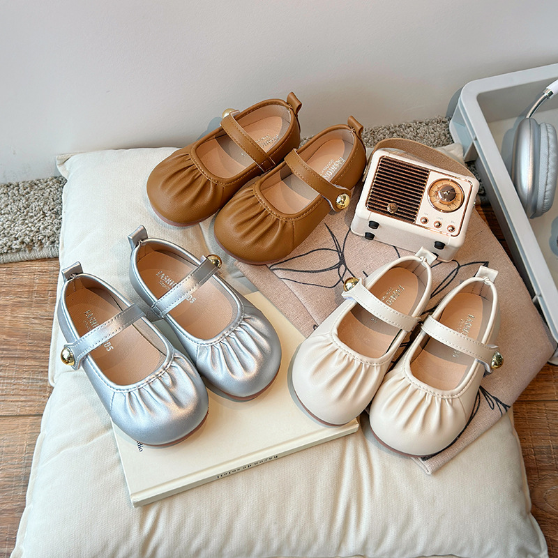 2026 Spring New Children's Girls' Leather Shoes Princess Shoes Fashionable Children's Shoes Dance Shoes Stylish Children's Shoes Wholesale and Dropshipping