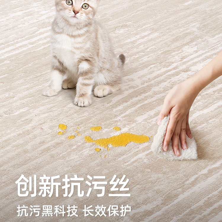 Alfombra Redonda Moderna y Sencilla de Fábrica, Impermeable y Resistente a las Manchas, para Sala de Estar, Dormitorio, Alfombra de Noche, Tapete para Piso