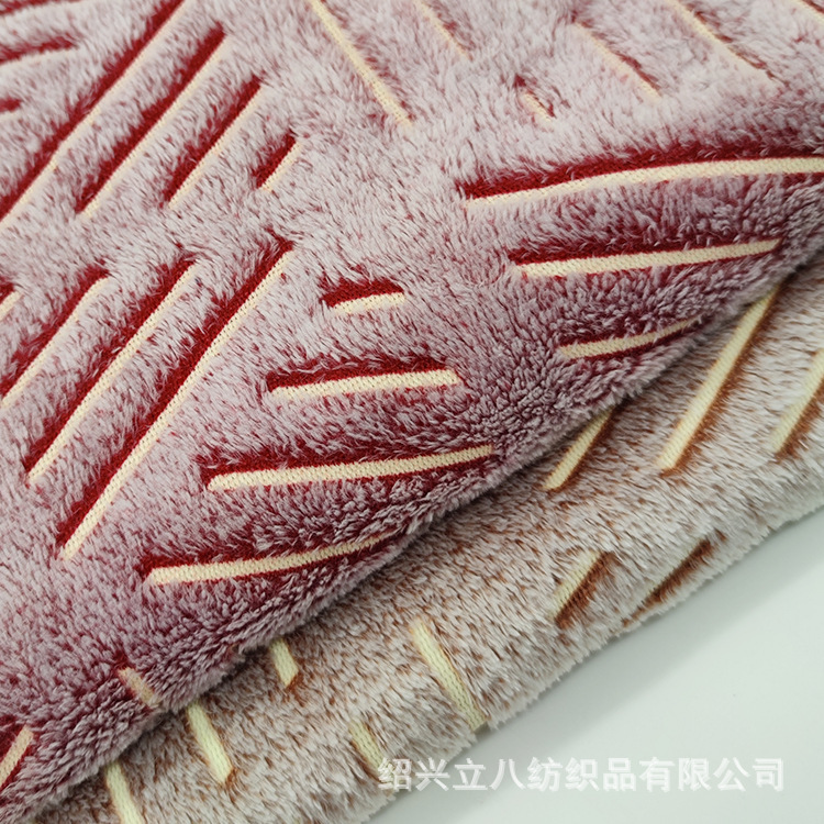 Coral Fleece Offset Printing Pet Products Blanket Fabric Double-sided Coral Fleece Offset Printing Double-sided Flannel Offset Printing
