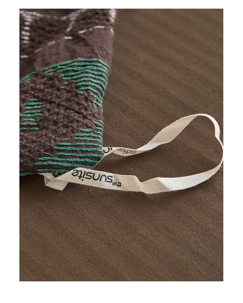 Conjunto de cama nórdico acolchoado fair isle em algodão_voghion.com