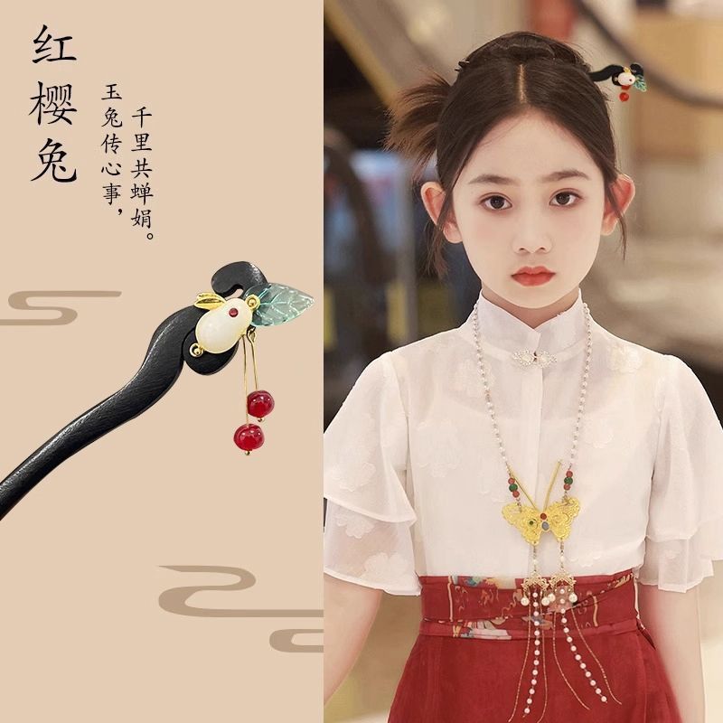 Nuevo estilo chino antiguo clip de cabello para mujeres acristaladas clip de brillo de brillo de alto nivel nuevo estilo chino clip de cabello simple clip