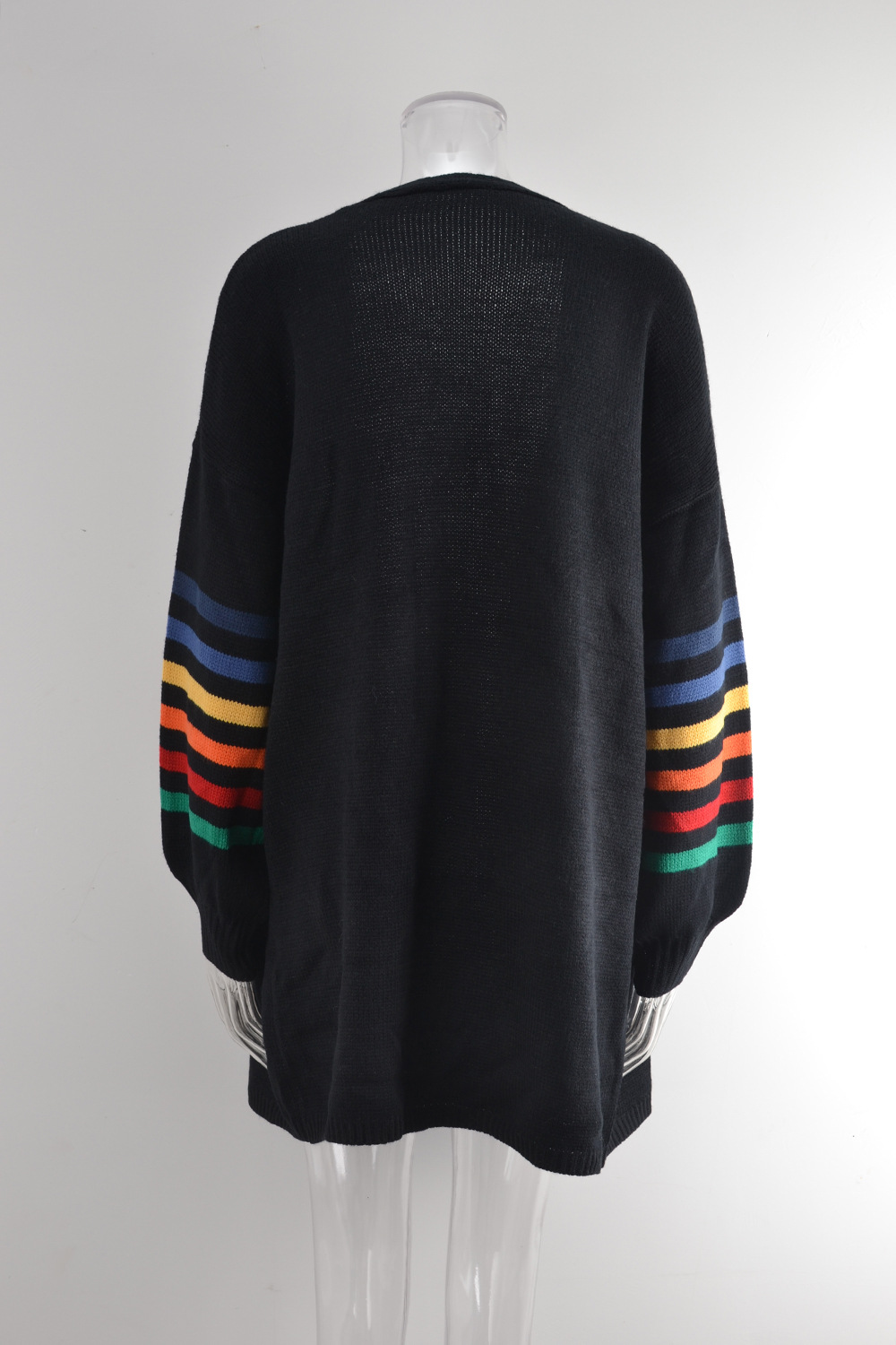 Women's Clothing patchwork loose large size sweater sweater jacket _voghion.com