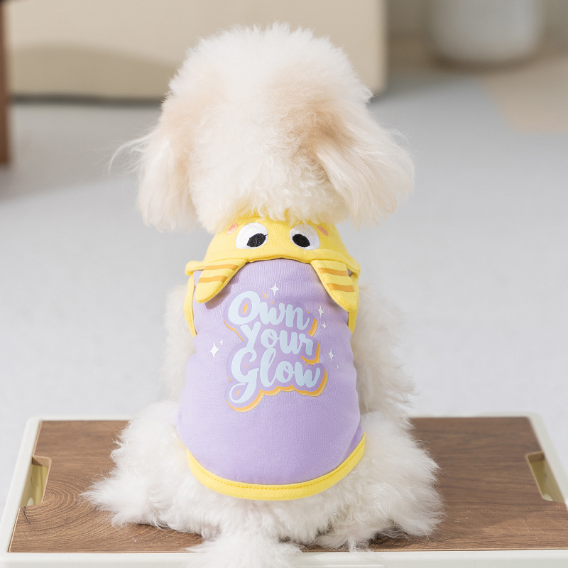 Pequeño monstruo chaleco de collar 25 años nuevo Teddy Bear mascotas perros pequeños primavera y verano ropa de perro delgada